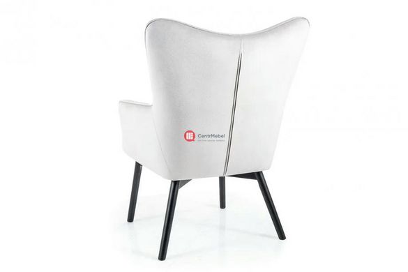 CentrMebel | Крісло для відпочинку CARMEN VELVET (світло-сірий) 2