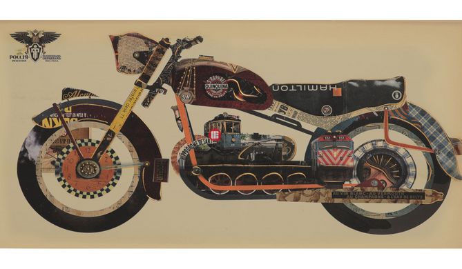 CentrMebel | Картина Motorcycle 50х100 cm (мульти) 2