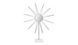 CentrMebel | Скульптура Sun MK387 White/Silver (білий; срібний) 3